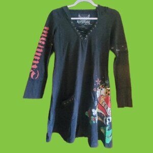 Kimikal Vintage Tattoo Inspired Tunic Dress